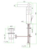 FIORE XS 71CR7719 | смеситель для раковины