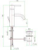 FIORE XS 71CR7720 | смеситель для раковины