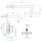 FIORE XS 71CR7786 | душевая система скрытого монтажа