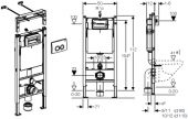 458.161.21.1.go Geberit Duofix | инсталляция для унитаза Set 4 in 1 (золото)