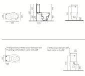 GSI LOSANGA 751711 | унитаз моноблок напольный 