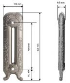 GURATEC DIANA 600/01 | чугунный радиатор - 1 секция AntikGold (античное золото)