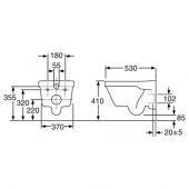 Gustavsberg Hygienic Flush 5G84 | подвесной унитаз