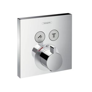 Hansgrohe ShowerSelect 15763000 | термостат с запорным вентилем (хром) ― поставщик сантехники и отопительного оборудования SAN-GROZE