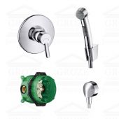 Hansgrohe Focus S 31764000+32129000 | комплект гигиенический душ со смесителем (хром)