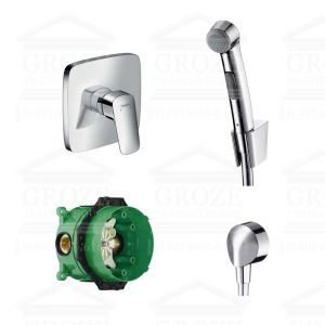 Hansgrohe Logis 71605000+32129000 | комплект гигиенический душ со смесителем (хром) ― поставщик сантехники и отопительного оборудования SAN-GROZE