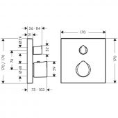 Hansgrohe Axor Starck Organic 12715000 | термостат с запорным вентилем (хром)