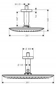 Hansgrohe PuraVida 27390 | верхний душ 390x260 мм