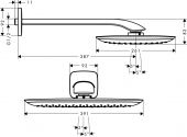 Hansgrohe PuraVida 27437 | верхний душ 390x260 мм