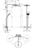 27133000 HANSGROHE RAINDANCE SELECT S 300 | термостатическая душевая система