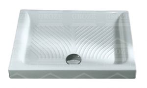 Y0ZZ HATRIA DROP | Душевой поддон керамический 100x80 ― поставщик сантехники и отопительного оборудования SAN-GROZE