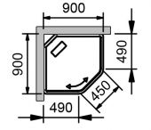 INR BRIC Model 2 | душевая кабина 90х90