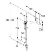 Kludi 670930500N Fizz Dual Shower System | душевой комплект