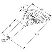 Kludi 677000500N Fizz 3S | ручной душ (хром)