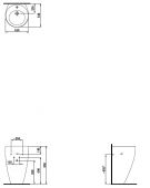 Laufen IlBagnoAlessi One 8.1197.1.400.104.1 | раковина напольная 52x53x85 LCC