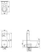 Laufen IlBagnoAlessi One 8.2297.6.400.000.1 | унитаз моноблок LCC