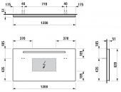 Laufen Case 4.4726.1 | зеркало с подсветкой 120x62