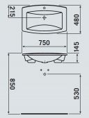 Laufen MyLife 8.1194.6 | раковина 75x48