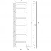 Margaroli 584/11M Box Sereno | электрический полотенцесушитель (хром)