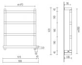 MARGAROLI 842 Box PANORAMA | электрический полотенцесушитель (хром)