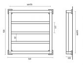 MARGAROLI 810/3quadro Box QUADRI | электрический полотенцесушитель (хром)