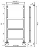 MARGAROLI 482/M SERENO | водяной полотенцесушитель (золото)