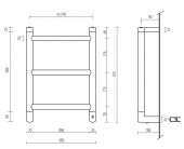 MARGAROLI 540/S Box VENTO | электрический полотенцесушитель (хром)