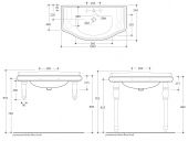 Migliore Bella ML.BLL-25.100.BI | раковина-столешница 100x54,5