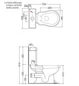 Migliore Bella ML.BLL-25.101.BI | унитаз моноблок (гориз./золото)