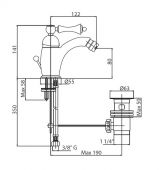 MIGLIORE BOMOND ML.BMD-9723BR | смеситель для биде old bronze (старая бронза)