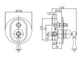 MIGLIORE BOMOND ML.BMD-9772CR | смеситель для ванны и душа chrome (хром)