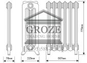Чугунный радиатор FLOREAL 770/6 IBC Heiztechnik