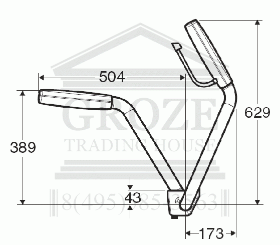 Ifo 98126 Support Arms | поручни (подлокотники) для унитаза для ...