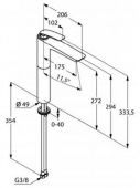 Kludi 522980575N Balance | смеситель для раковины (хром)