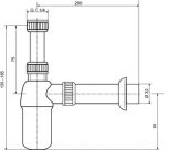 SANIT 31.008 бутылочный сифон для раковины 