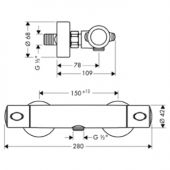 Hansgrohe Ecostat 1001 SL 13261000 | термостат для душа (хром)