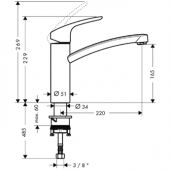 Hansgrohe Focus E2 31806000 | смеситель для кухни