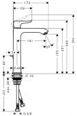 Hansgrohe Metris 31183000 | смеситель для раковины