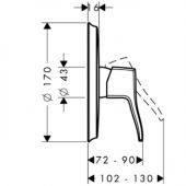 Hansgrohe Metris Classic 31676000 | смеситель для душа