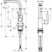 Hansgrohe Metris S 31161000 | смеситель для раковины