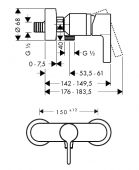 Hansgrohe Metris S 31660000 | смеситель для душа