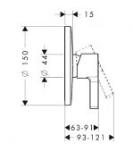 Hansgrohe Metris S 31665000 | смеситель для душа