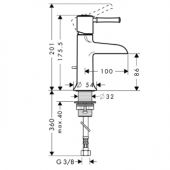 Hansgrohe Тalis Classic 14127000 | смеситель для раковины