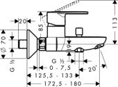 Hansgrohe Тalis E2 31642000 | смеситель для ванны