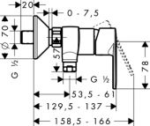 Hansgrohe Тalis E2 31662000 | смеситель для душа