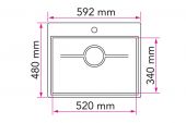 Stala Desire MonoEdge G52-60 | мойка для кухни 52x34