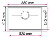 Stala Desire MonoEdge G52-66-L | мойка для кухни 52x34 (левая)