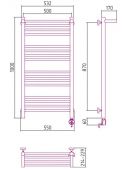 Сунержа Богема 00-0507-1050 | электрический полотенцесушитель 1000x500