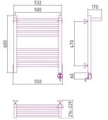 Сунержа Богема 00-0507-6050 | электрический полотенцесушитель 600x500