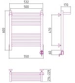 Сунержа Богема 00-0507-6050 | электрический полотенцесушитель 600x500